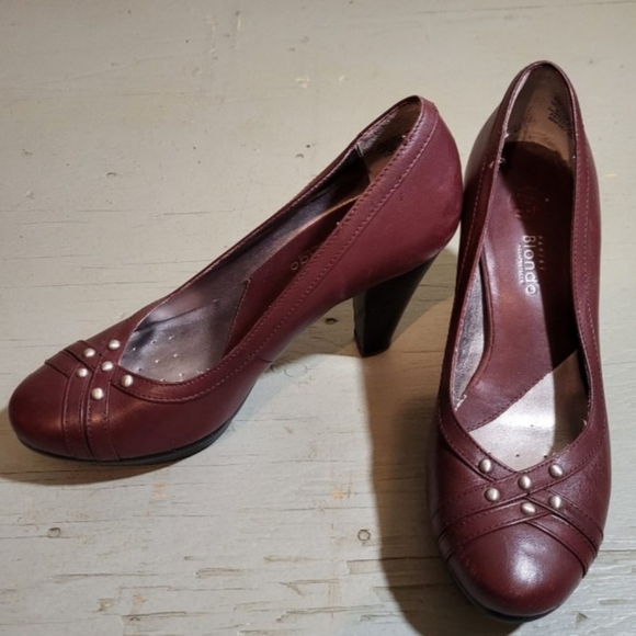 Blondo Burgundy Leather Shoes Size 5 1/2 - Picture 1 of 8
